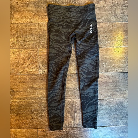 Gymshark Adapt Seamless Black Tiger Leggings Small - Picture 5 of 7